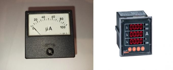 Digital och analog amperemetrar