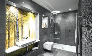 10 för alternativa material för dekoration av ditt badrum.