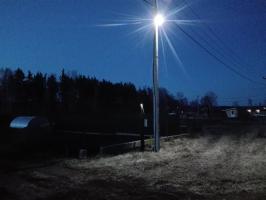 LED-lampor i byn och dess område