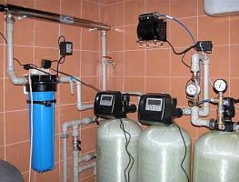 Filter för vatten i ett privat hus