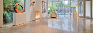 Polerad betong golv - skönhet, praktiska, hållbarhet