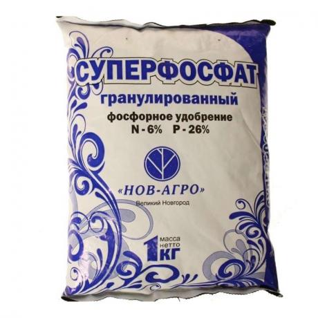 Förpacknings exempel superfosfat (foto från agro-nova.ru)