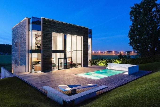 Huset i stil med minimalism