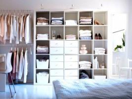 3 smarta idéer öppna garderober för små sovrum.