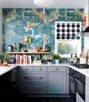 Hur att dekorera en vägg i köket tapeten. 7 kreativa idéer.