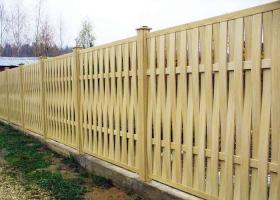 Flätade staket brädor: enkel clearance portions gränser