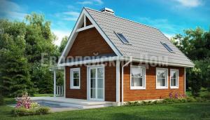 Chic europeiska huset 8x10 med tre sovrum och en terrass