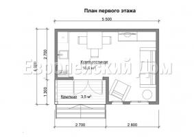 En planshus grill 5x4 i modern stil