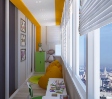 Rummet från balkongen eller loggia: en ny funktionell lokaler